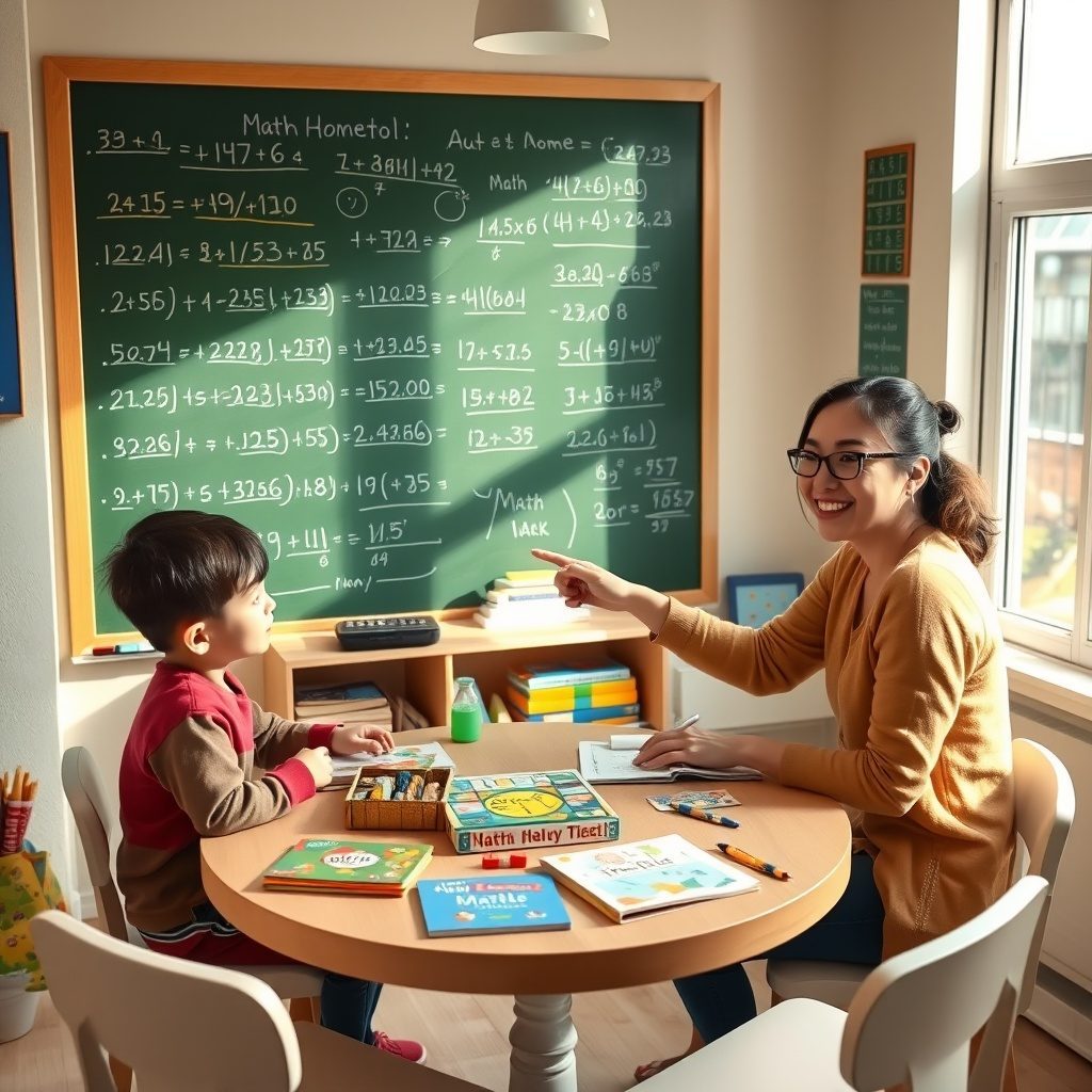 Otroci pri učenju matematike